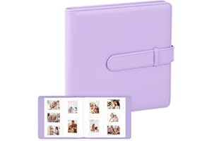 RUIBYTREE 360 Pockets Instant Photo Album for Fujifilm Instax Mini 12 11 9 8+ 8 99 40 EVO LiPlay Instant Film, fits Polaroid Snap/PIC-300/Z2300/ SocialMatic Cameras & Zip 2x3 Printer (Pulpre)