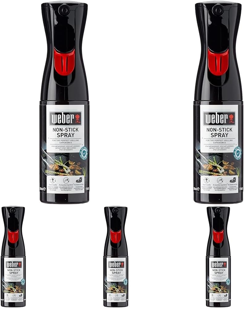 Weber Non-Stick Spray 200ml Pack of 5 for BBQ Grills