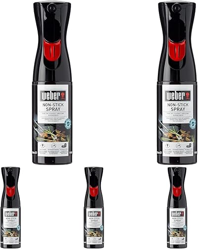 Weber Non-Stick Spray 200ml Pack of 5 for BBQ Grills