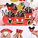 Mickey Cupcake Toppers Wrappers Kids Birthday Micky Party Supplies-25 Topper 25 Wrappers