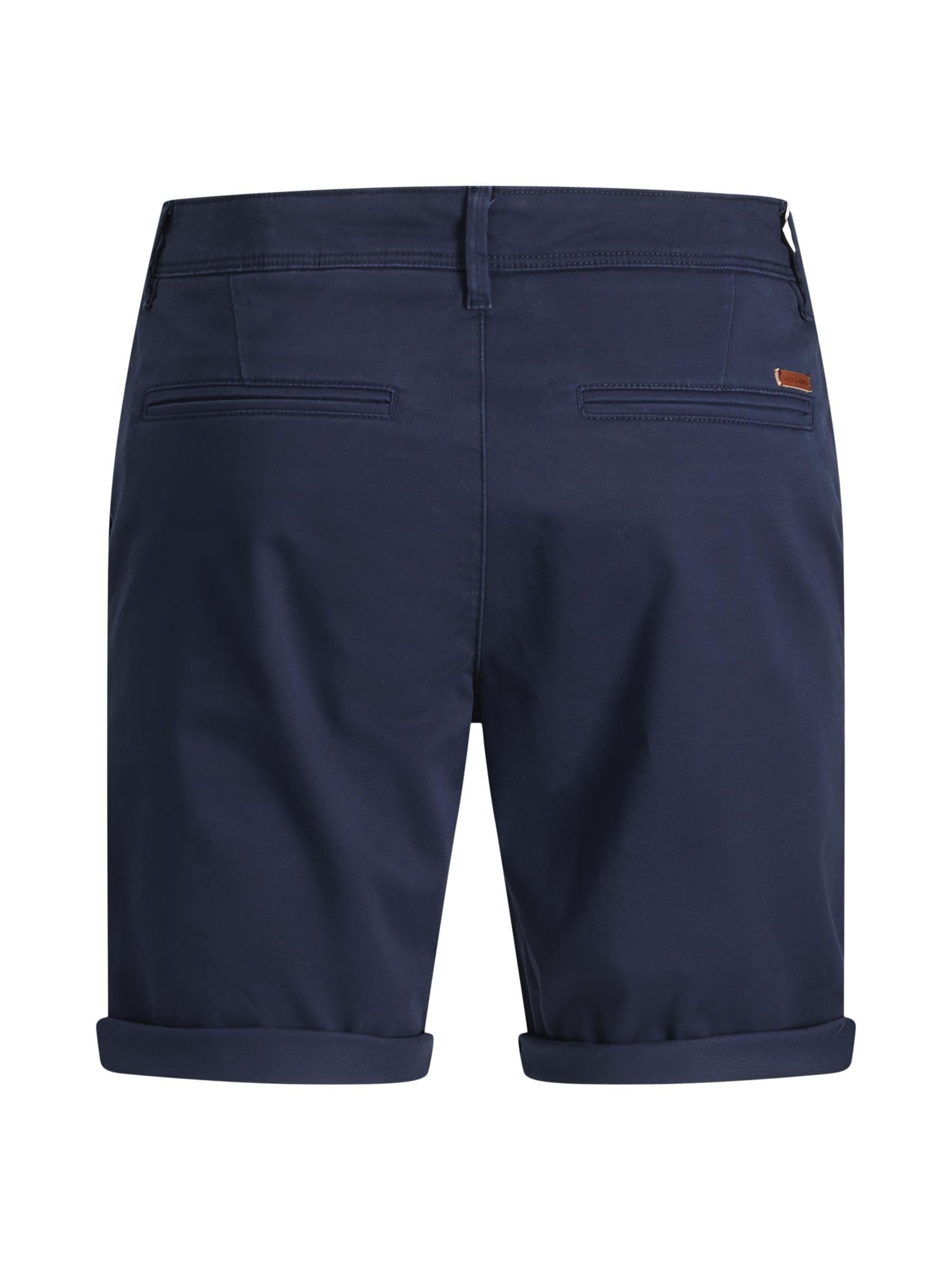 JACK & JONES Herren Chino Shorts Regular Fit 12165604,Navy Blazer,L 4