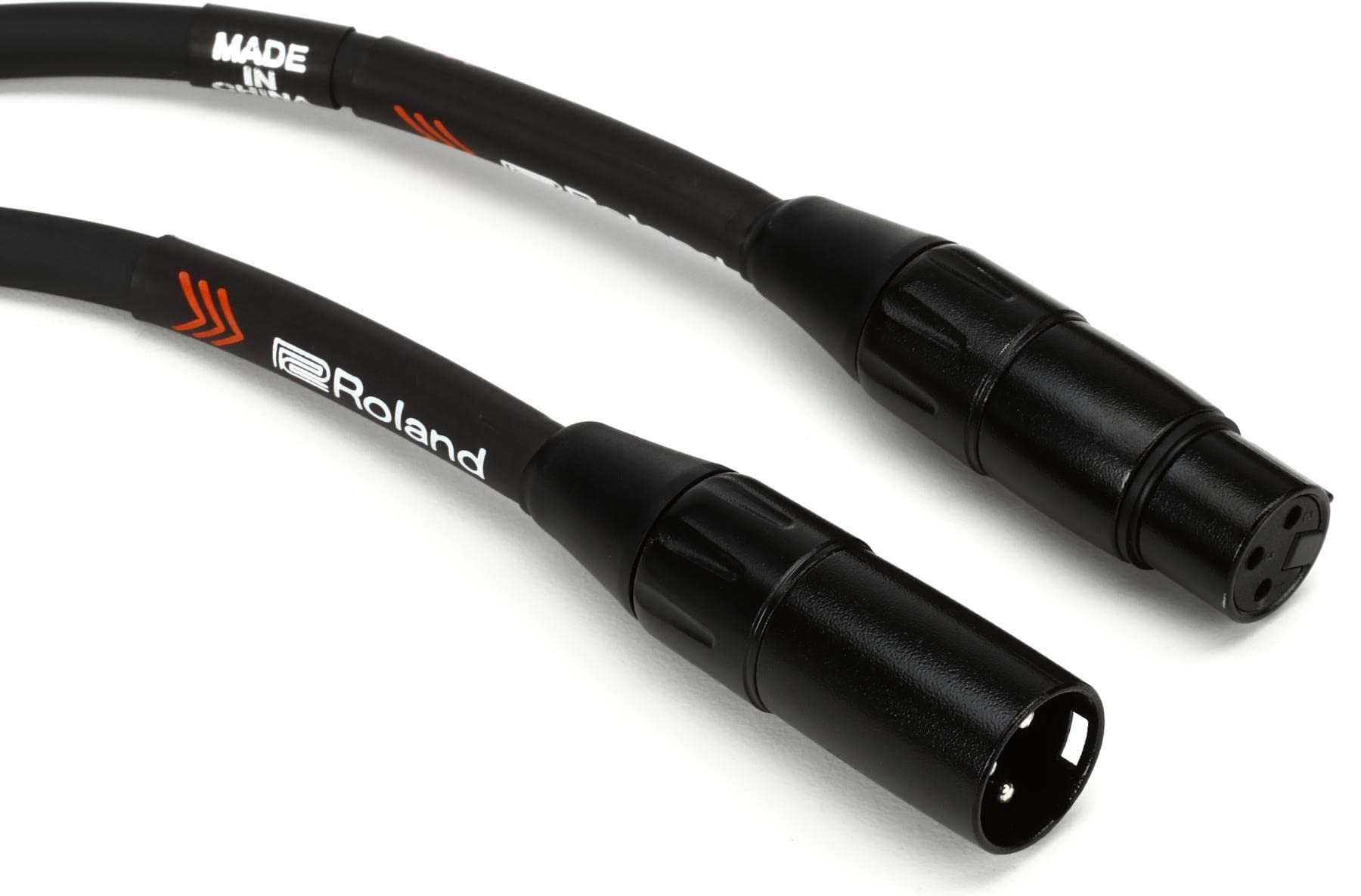 Roland Black Series Heavy-duty XLR Microphone Cable, 3-Feet — image 1