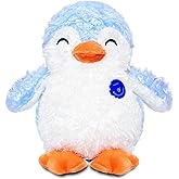 NuomiYue 11" Light Blue Penguin Stuffed Animal Plush Toys for Babies, Kawaii Plushies for Girls and Boys, Cute Penguin Stuffed Animals Plush Toy for Easter Basket Stuffers, Party Favors for Kids