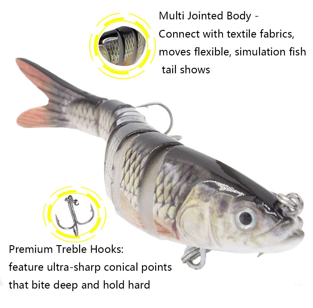 YL 0UTDOOR Fishing Bass Lures 4.9\