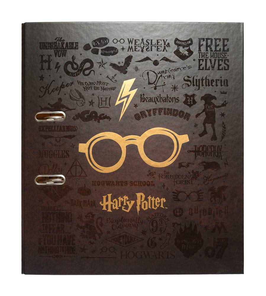 Grupo Erik Lever Arch File - Harry Potter Stationery | File Organiser 11 x 12.6 inches - 28 x 32 cm Folders for Paperwork A4, Ring Binder A4 | Harry Potter Gifts