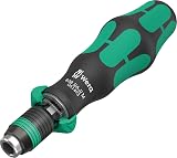 Wera 838 RA-R M Bits-Handhalter Ratchet Screwdriver 1/4" Magnetic Rapidaptor view 1