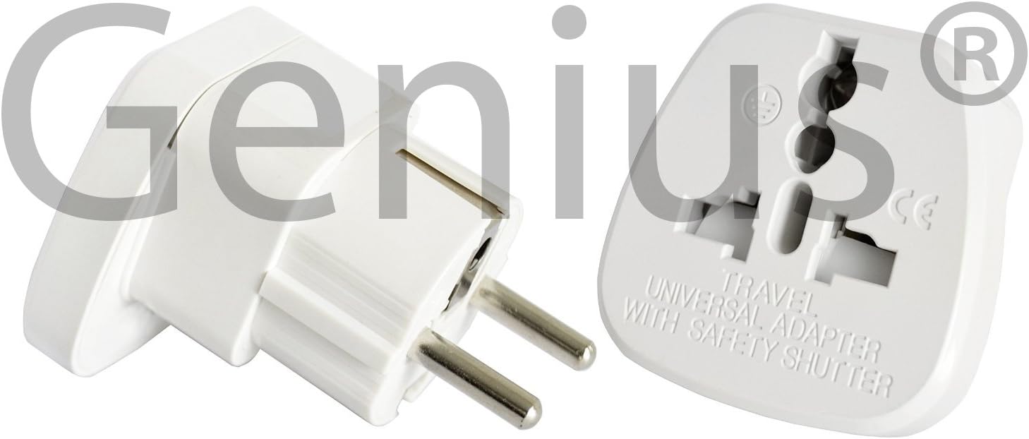 Kwobile Adattatore Da Viaggio Svizzera Tipo J - 2x Adattatori Da Presa Schuko EU A Spina Tipo-J