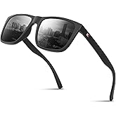 Wrimen Night Driving Glasses Anti Glare Polarized Sunglasses,Night Vision Glasses Men and Women for Fishing Golf Running