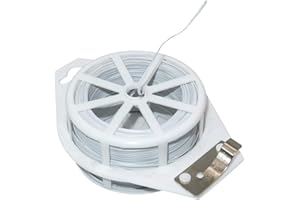 KINGLAKE 328 Feet Plastic Plant Twist Tie White Garden Plants Tie Multi-Use for Secure Vines,Plants