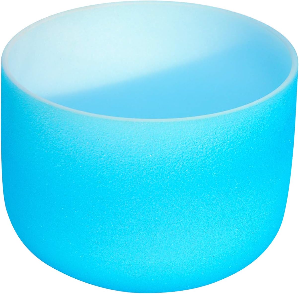 Crystal Singing Bowl Throat Chakra G Note 432Hz 11 Inch O-Ring and Mallet Included Indigo Frosted