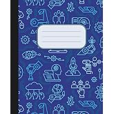 Tech Robotics Composition Notebook: STEM Journal with Circuit &amp; Gear Icons | College Ruled, 120 Cream Pages | School Supplies &amp; STEM Gift for Kids &amp; ... for Notes, STEM Classwork &amp; Creative Projects