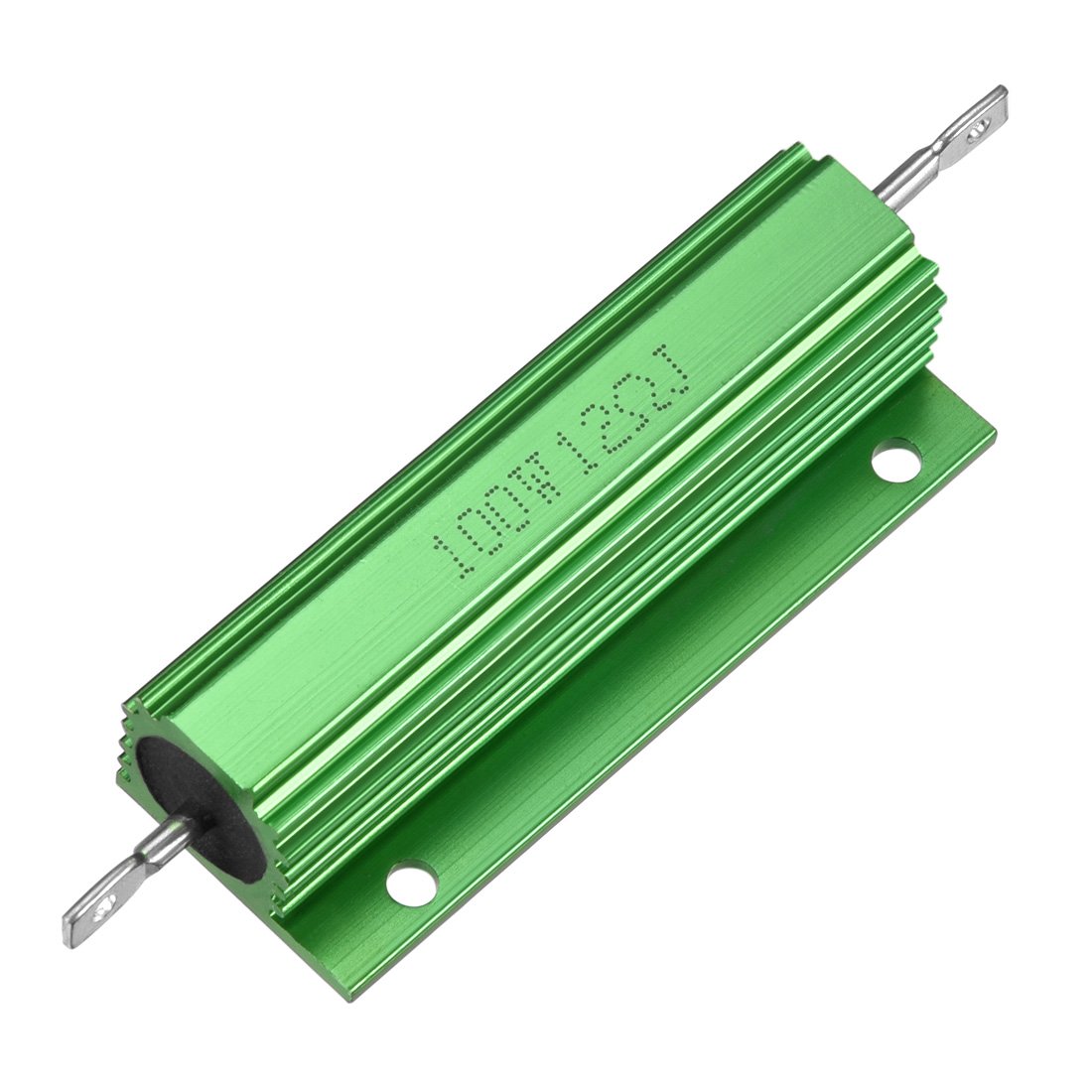 sourcingmap Aluminum Case Resistor 100W 12 Ohm Wirewound Green for LED Replacement Converter 100W 12RJ