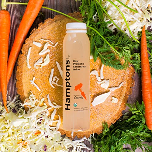 Hamptons Brine Raw Probiotic Sauerkraut Brine made with Organic Carrots