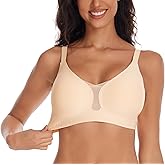Seamless Bras for Women Mesh Wireless Bra No Underwire Push Up Bralettes Full Coverage Everyday Supportive Tshirt Bra