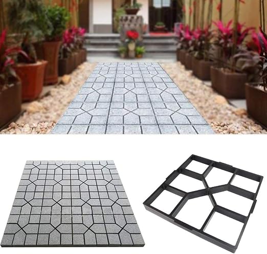 MEYLEE Path Maker plástico Caminar hormigón Molde jardín DIY ...