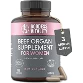 Beef Organ Supplement for Women | Supports Hormone Balance | Ovary, Uterus & Reproductive Nourishment + Liver, Kidney & Heart