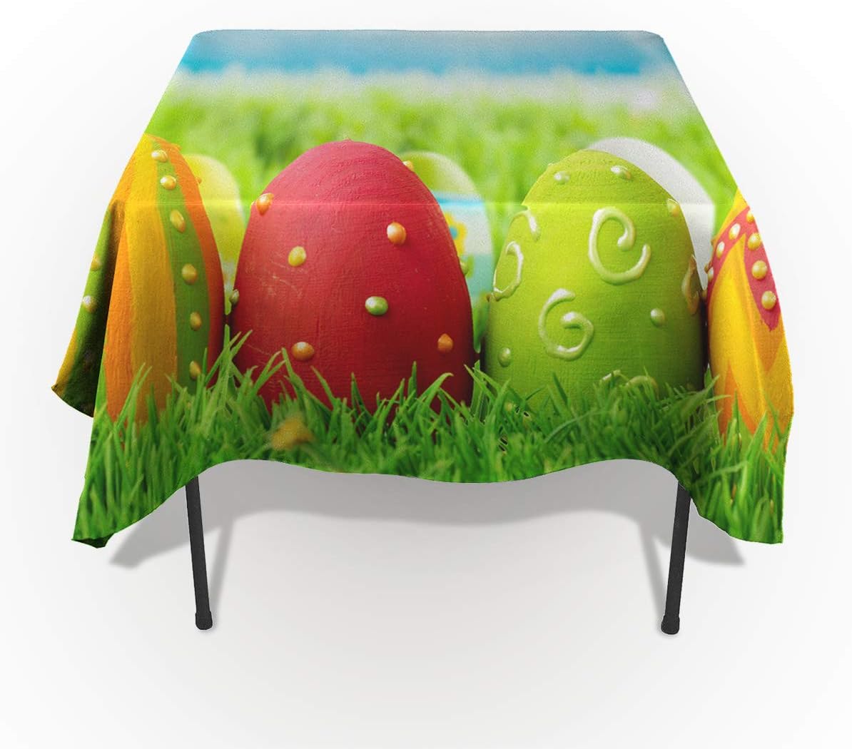 Happy Easter Tablecloths for Rectangle 60 x 162inch Table Cover