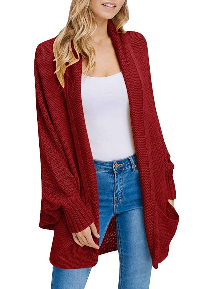 Buy Inorin Womens Cardigan Sweaters Oversized Open Front Knit Batwing