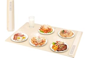 MooManGoo Portable Electric Warming Tray Silicone: Electric Food Warming Tray with Adjustable Temperature, Foldable Warming Tray, Food Warmer Fast Heating for Restaurants, House Parties, Holidays