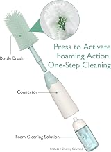 Momcozy Innovative Baby Bottle Brush Set Press-to-Foam 2 Heads Silicon view 2