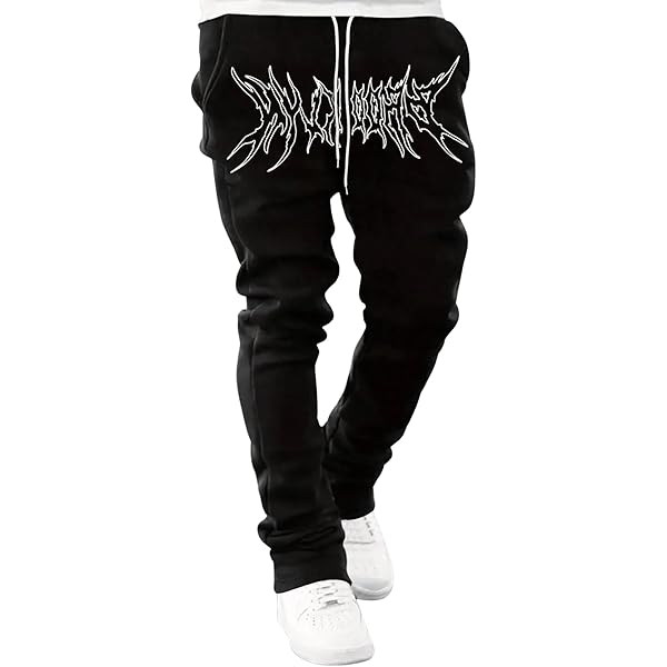 Amazon.com: SHENHE Men's Graphic Cross Print Flare Sweatpants