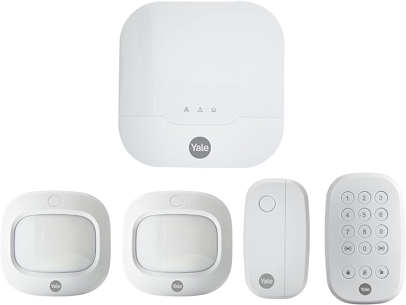 Yale IA 305 Sync Home Security System 5 Piece Kit White