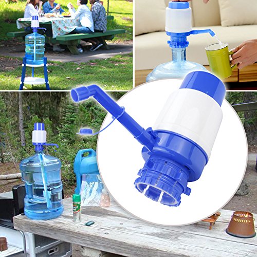 Drinking Water Pump, Manual Water Bottle Pump with Water Switch for 3 5 6 Gallon Jug