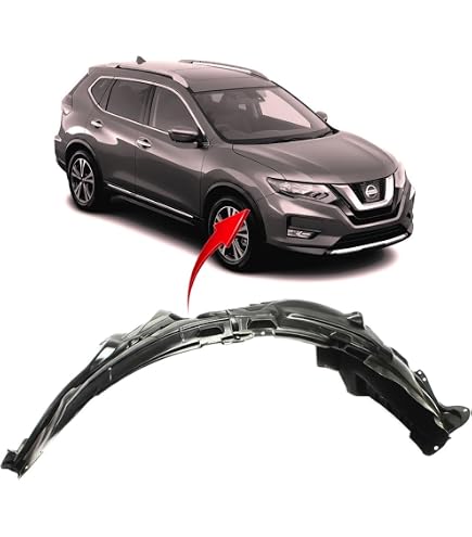 Front Left Inner Fender Liner For 2017-2020 Nissan Rogue – Black Plastic, AM-313870001