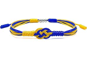 HARACRAFT Infinity Country Proud Bracelet, Forever Country Flag Color Tibetan Bracelet, Surfer String Wrap Bracelet for Men, Women, Forever Friendship, Luck and Protection