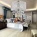 DINGGU Chrome Finish 4-Light Round Chandelier