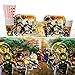 Lego Ninjago Movie Party Supplies Pack for 16 Guests: Straws, Dessert Plates, Beverage Napkins, Cups, and Table Cover