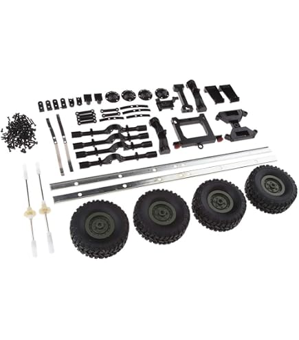 Châssis de camion RC, remorque de réservoir d'huile à monter soi-même pour WPL B24 B16 B36 B36KIT camion pour pièces de voiture RC Accessoires de