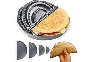 2026 Upgraded 4-in-1 Tortilla Sealer -10"+8"+6"+4" Multi-Size Tortilla Crimper & Quesadilla Maker Set – Manual Tortilla Press