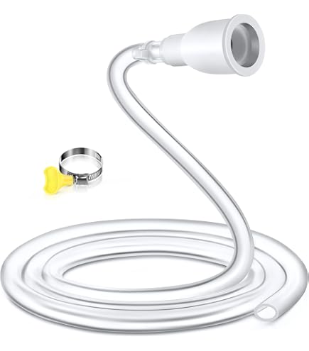 10 FT Transparent PVC Faucet Hose Adapter – Universal Sink Connector With Clamp For Garden, Bucket, Pet Bathing