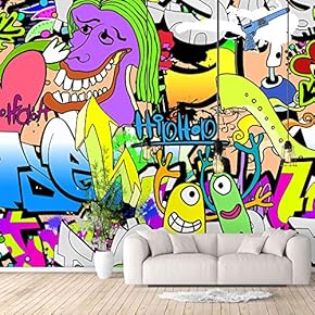 Wall Murals for Bedroom Banksy Street Art Collection Removable Wallpaper Peel and Stick Wall Stickers - 66x96 inches