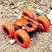 SZJJX Stunt RC Car, 2.4Ghz Double Sided Tumbling Remote Control Vehicle, 3D Deformation, Radio Controlled Off-Road Truck (Orange)