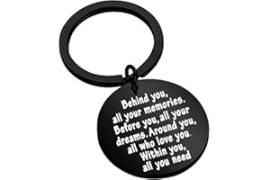 FEELMEM Graduation Gifts Behind You All Memories Before You All Your Dream Graduation Keychain Inspirational Graduates Gifts