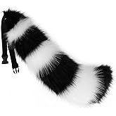 JUNBOON Faux Fur Tail for Cosplay Halloween Party Costume
