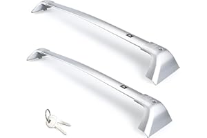 Autekcomma Silver Heavy Duty Roof Rack Crossbar Replacement for Toyota Highlander 2020-2025 XLE Limited Platinum,Anti Theft Mechanism Lock with Max 260 lbs Loading Weight Crossbar(Sold as 1 Pair)