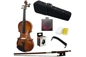 Paititi 1/4 Size Artist-100 Student Violin Starter Kit with Brazilwood Bow Lightweight Case, Shoulder Rest, Extra Strings and Rosin