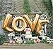5I Love (40 Inch) Gold Extra Large Balloon Set, Romantic Wedding, Bridal Shower, Anniversary, Engagement Party Decor, Vow Renewal B001