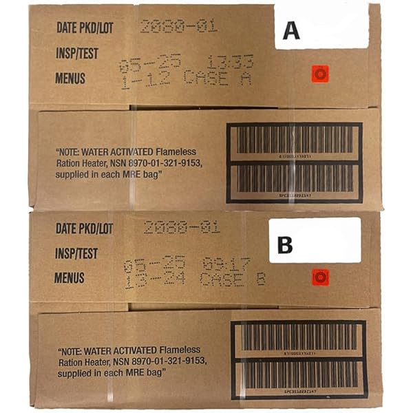 ミリタリー MRE レーション ケース A 2025年10月賞味期限 Amazon