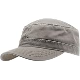The Vintage Year Washed Cadet Cotton Twill Adjustable Military Radar Caps