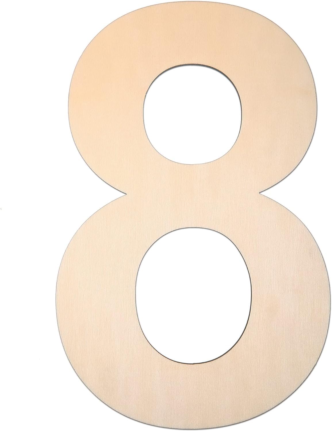 Photo 1 of HGWOUY 12 Inch Unfinished Wooden Number 8, 1/4 Inch Thick Blank Wood Numbers for Wall Decor DIY Crafts Project Birthday Wedding Christmas Decorations (8)