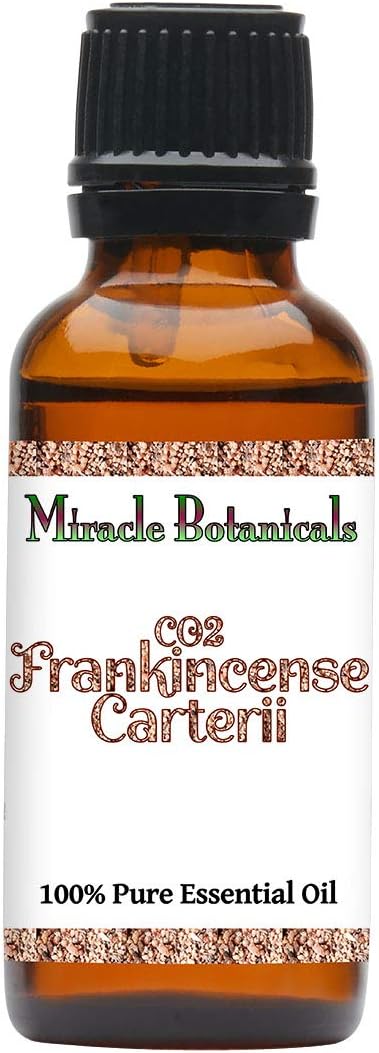 Miracle Botanicals CO2 Extracted Frankincense Carterii Essential Oil - 100% Pure Boswellia Carterii - Therapeutic Grade (30ML)
