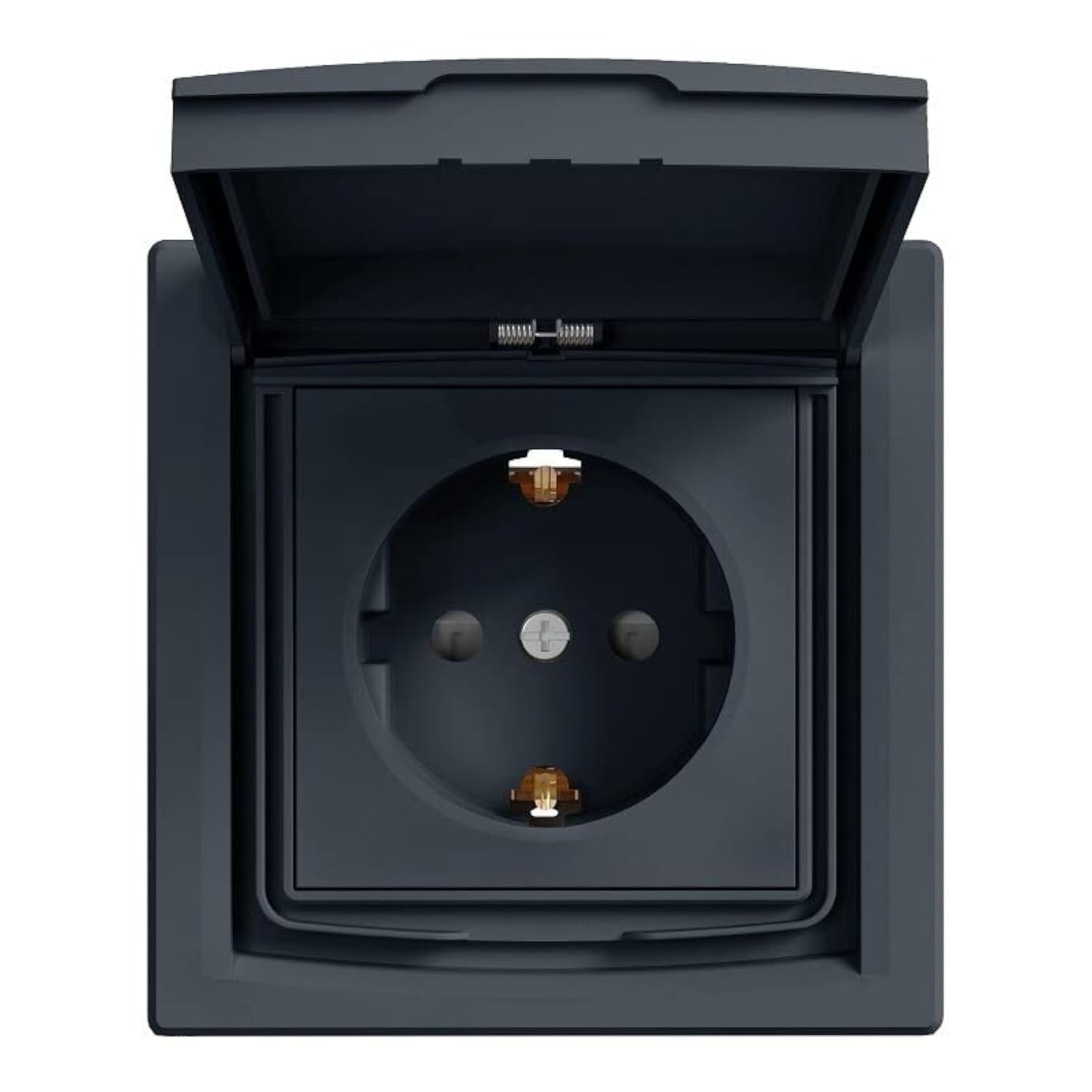 Asfora EPH3100371 Socket with Lid IP44 Anthracite