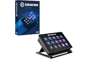 Elgato Stream Deck – Custom A 15 Pack of LCD Key with Live Content Create Controller (Authorized Distributor, 1 Year Manufact
