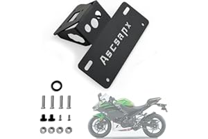 ASCSAPX Fender Eliminator Kits Ninja 400 Ninja 250 License Plate Bracket Rear License Plate Holder Tail Tidy for Kawasaki Ninja Z400 2018-2023 / Ninja 250 2018-2021 / ninja 500 z500 2024