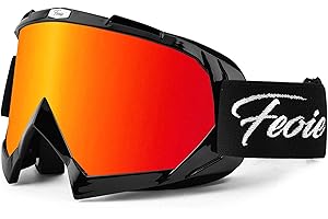 Feoie Dirt Bike Goggles Motocross Goggles Adult ATV Motorcycle Glasses for Windproof Mx Dirtbike Racing Safety Riding Goggles