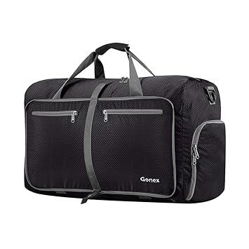 Gonex Leichter Faltbare Reise-Gepäck 40/60/ 80/100/ 150L Duffel Taschen Übernachtung Taschen/Sporttasche für Reisen Sport Gym